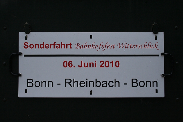 Euskirchen 06.06.2010 - Zuglaufschild